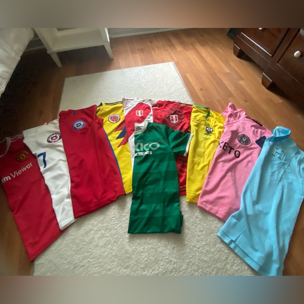 Mens Multicolor Soccer Team Shirts